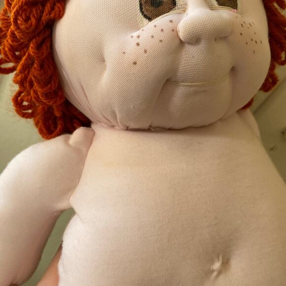 VTG Handmade Soft Sculpture Cabbage Patch Little People STYLE Fabric Doll Baby - Picture 14 of 15